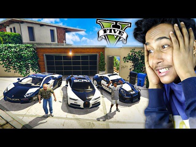 GTA V : STEALING POLICE SUPERCARS FOR LESTER