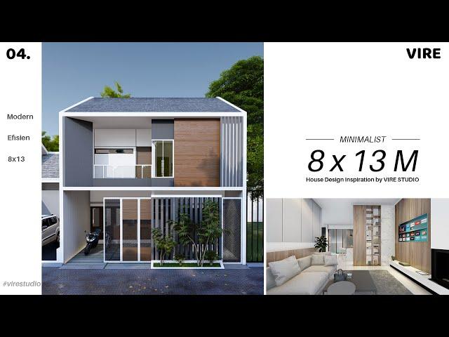 HOUSE DESIGN 8X13 2 FLOORS, 4 BEDROOMS