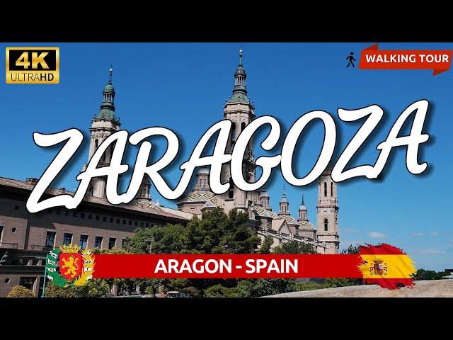 ZARAGOZA Historic Center  4K WALKING TOUR‍️️ ARAGON SPAIN ️ The city of Cierzo