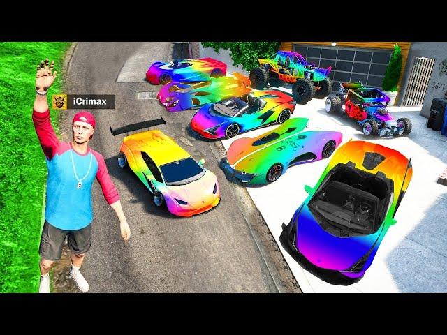 Ich KLAUE alle REGENBOGEN AUTOS in GTA 5 RP!