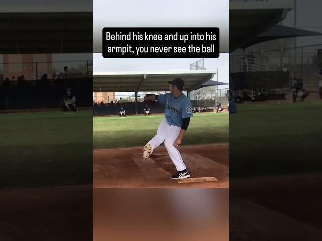 You never see the ball ️ #shortsviral #ilovebaseball #baseball #mlb #pitching #strikeout #mlbbro