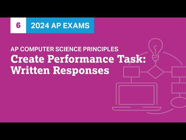 6 | Create Performance Task: Written Responses | Practice Sessions | AP Computer Science Principles