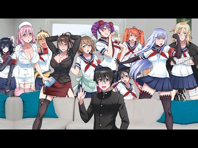 Мое мнение об отношениях сэмпая с соперницами в Яндере симулятор/Yandere Simulator