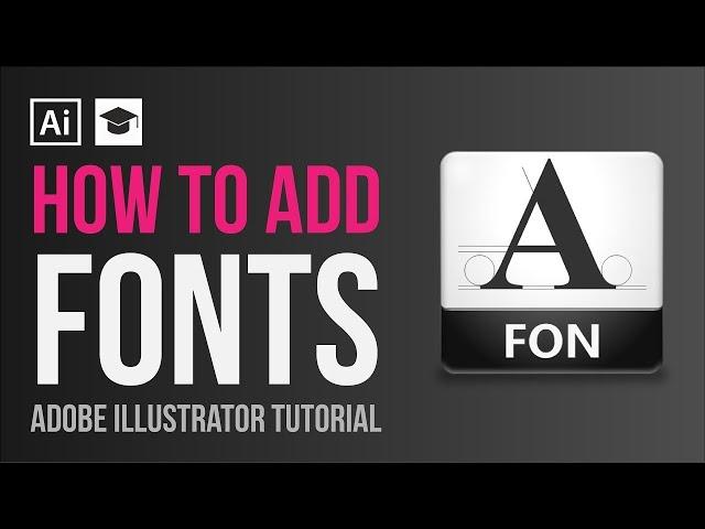 How to Install Fonts Adobe Illustrator CC/CS6/CS5