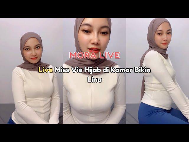 Live Miss Vhie Hijab di Kamar Bikin Linu