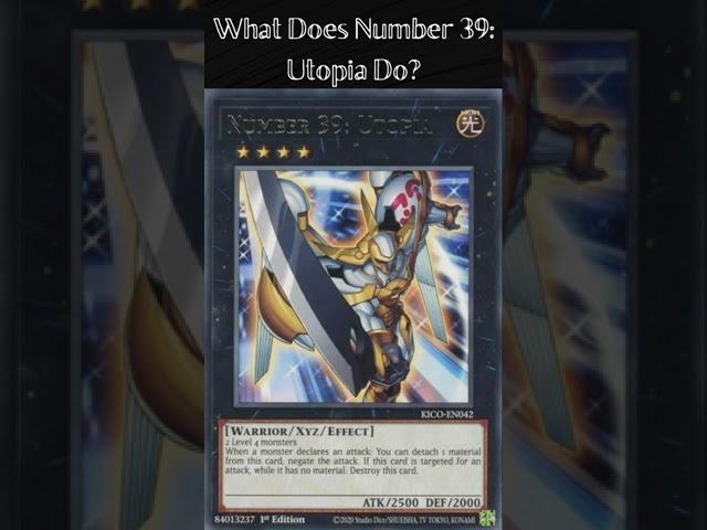 What Does Number 39: Utopia Do? (Yugioh Cards Explained for Easy Deck Building)