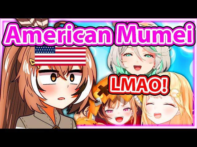 Mumei's American Moment Made Ame, Cecilia and Gigi Laugh 【Hololive】