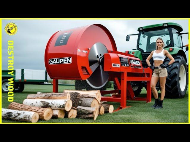 20 Fastest Automatic Firewood Processing Machine | World's Fastest Wood Cutting Chainsaw #26