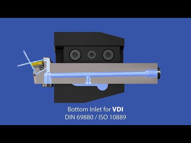 Vardex External Turning Holdes with Two High Pressure Coolant Outlets