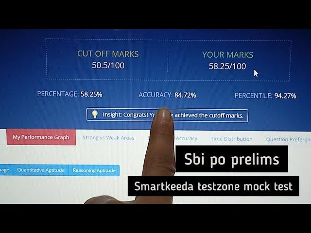 Sbi po prelims testzone mock test scores| Smartkeeda testzone test series| Sbi po 2021