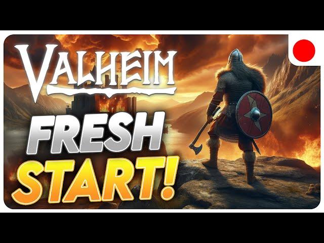 Noob Play Valheim! Fresh Start! #valheim #valheimashlands