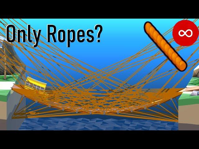 Can You Beat Poly Bridge 2 Using Only Ropes?