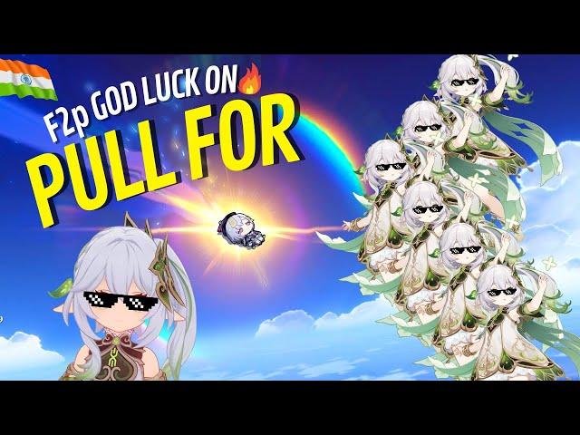 [Hindi] First Day Pulling For Nahida F2p LUCK ON - Genshin Impact 3.6