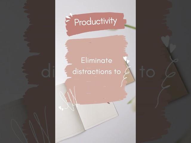  Ditch distractions and watch your productivity take off! #productivity #hustleharder