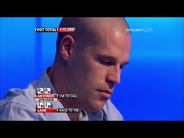 Patrick Antonius vs Phil Laak | Classic Hands - Premier League Poker | partypoker