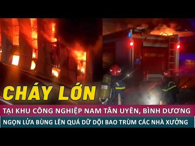 Biển lửa bao trùm công ty gỗ tại khu công nghiệp Nam Tân Uyên, Bình Dương / Viettimes