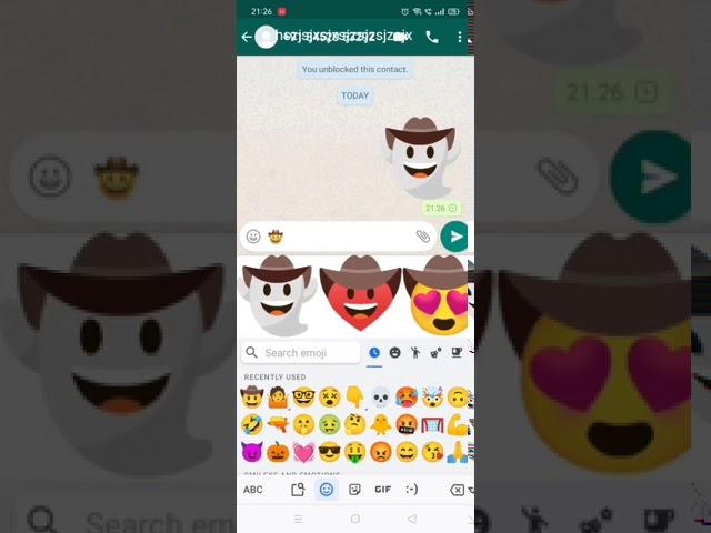 How to send a big emoji on WhatsApp 