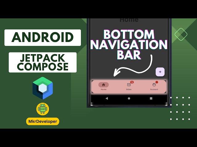 20 - BOTTOM NAVIGATION BAR - with badges- Jetpack Compose