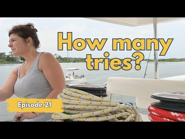 First time Mooring our catamaran Downtown St. Augustine | Ep 21