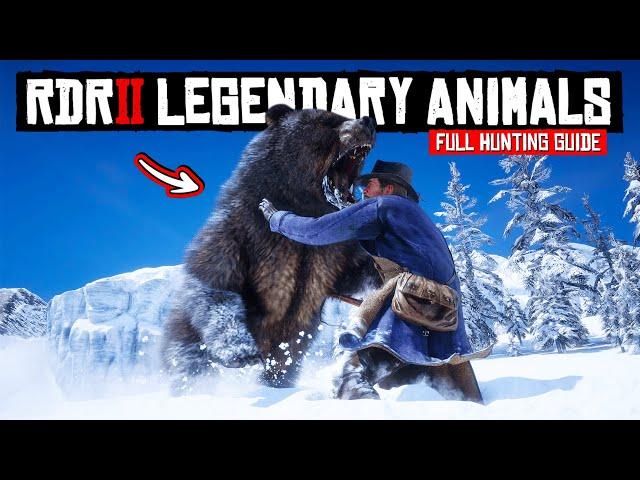 HUNTING All 16 LEGENDARY Animals in RDR2