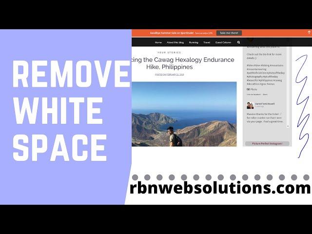How to Remove Right Side Extra White Space from Website I WordPress Tutorial 2021