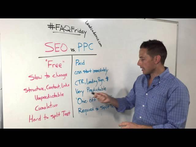 What's the difference between SEO vs PPC?