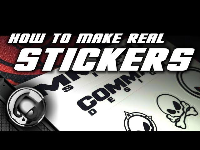 Make Real Stickers - Best Way to Make Vinyl / Pro Stickers