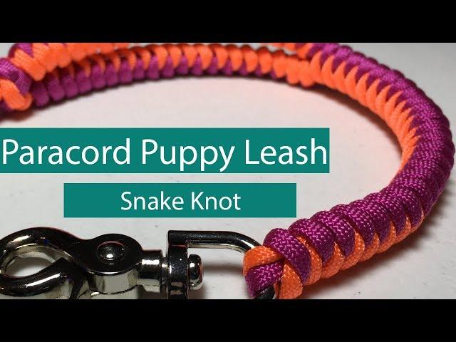 DIY Paracord Puppy Leash - Snake Knot