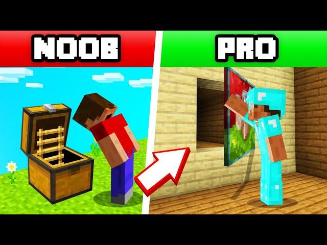 SECRET VAULT CHALLENGE In MINECRAFT! (NOOB vs. PRO)