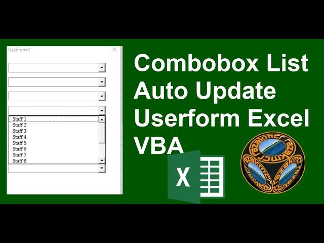 Combobox List Auto Upadate Userform Excel VBA