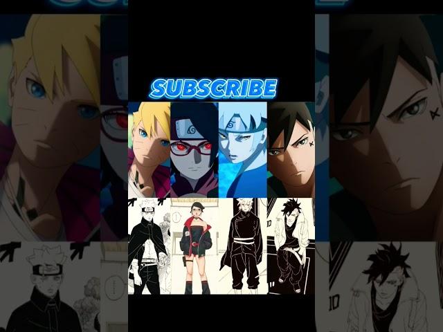 Boruto Two Blue Vortex Time Skip Characters Design #shorts #boruto