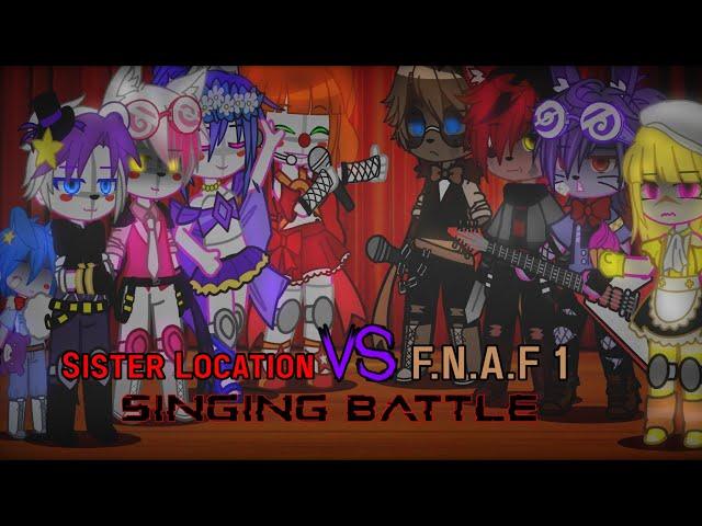 Sister Location V.S F.N.A.F 1 Singing Battle | Afton Family | Five Nights At Freddy's | Gacha Club