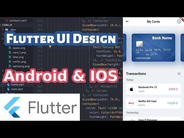 Flutter UI | Transaction App | Flutter Bangla Tutorial | Android IOS App Development | Rasel Ahmed