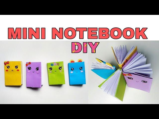 DIY mini notebook with one sheet of paper || How to make cute mini notebook