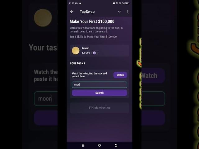 Make Your First $100,000  Secret Code #tapswap #dailycodes #rich #mining