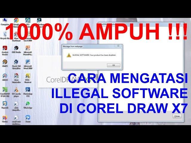 100% AMPUH cara mengatasi Corel Draw ILLEGAL SOFTWARE #coreldrawtutorial #coreldraw