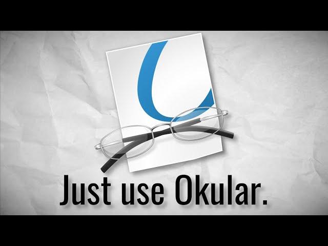 Just use Okular.