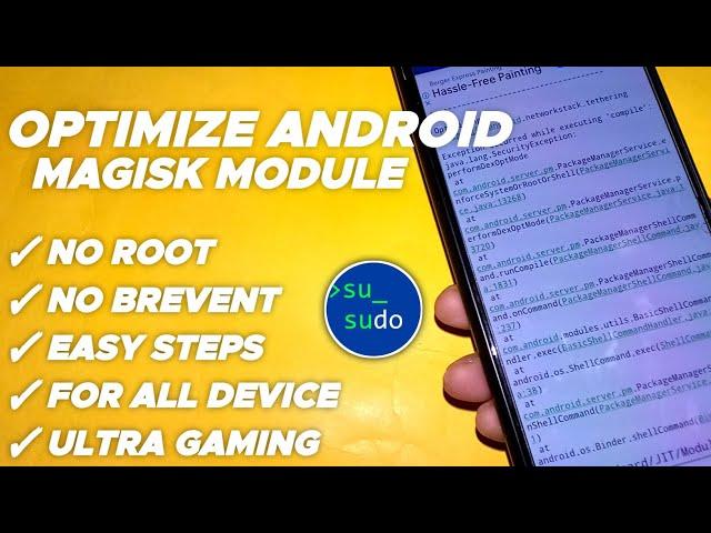 Install Magisk Module On Non Rooted Devices | How To Optimize Android Device Without Root