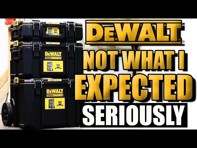 New DeWALT TOUGHSYSTEM 2.0 Storage Boxes ARE NOT WHAT I EXPECTED (is this serious?)