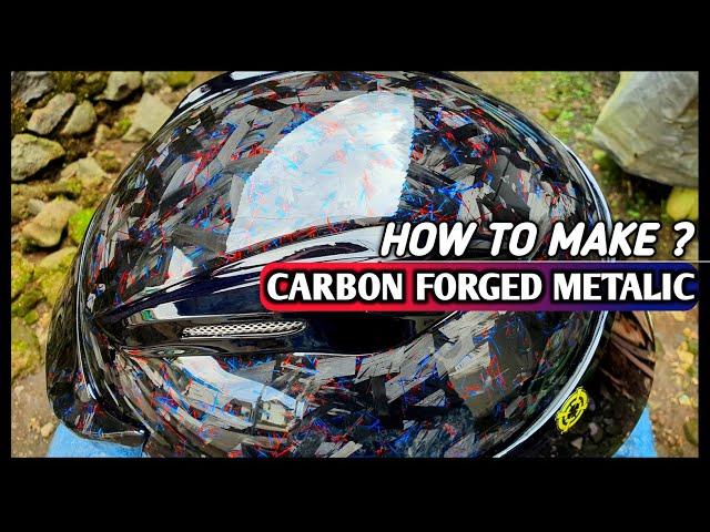 Bagaimana cara membuat carbon forged metalik warna ? skining carbon forged metalik helm full face