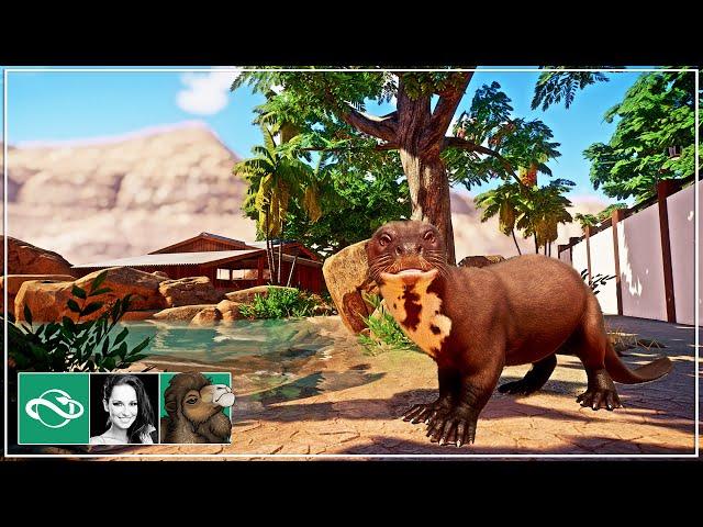  Giant Otter & underwater viewing | Desert Franchise Mode | Planet Zoo |