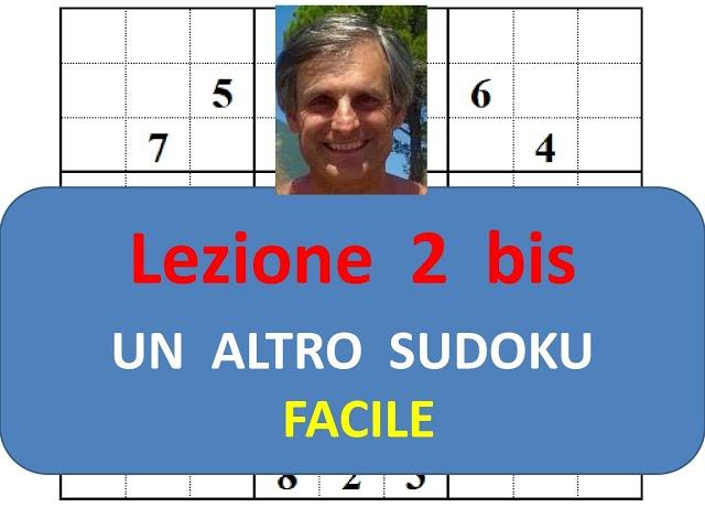 Lezione 2 bis: un altro esempio di sudoku facile