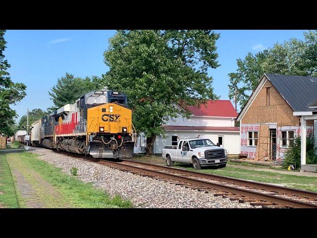 Almost Street Running Trains In Crowded City & Inside Caboose, Ferry Boat & 5 Trains River Fest Days