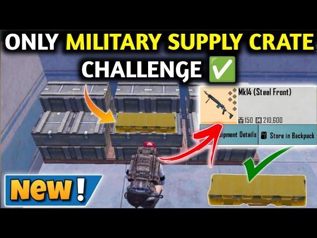 ONLY MILITARY SUPPLY CRATE CHALLENGE  PUBG METRO ROYALE