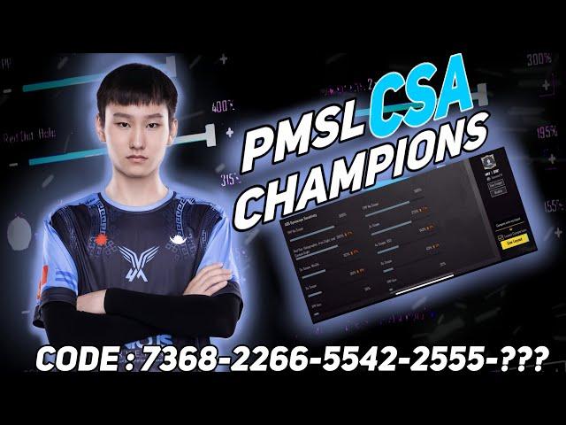 PMSL CSA CHMAPIONS 2024 | 4MV DOK BGMI / PUBGM SENSITIVITY | BEST SENSITIVITY SETTINGS PUBG MOBILE