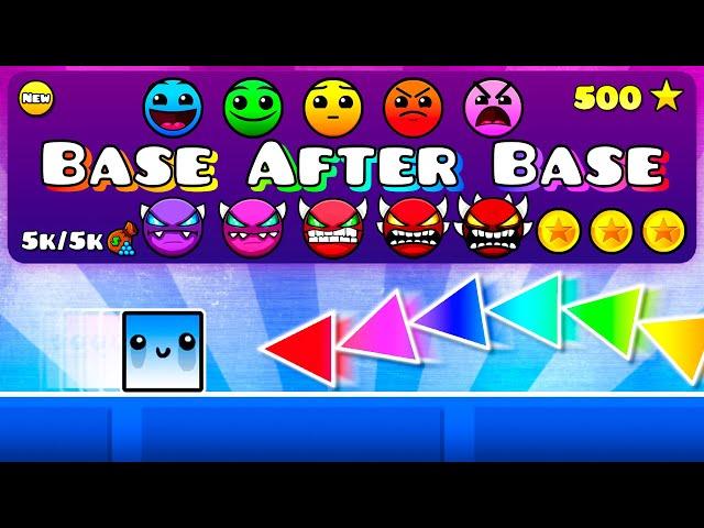 Base After Base Каждой Сложности в Geometry Dash 2.2