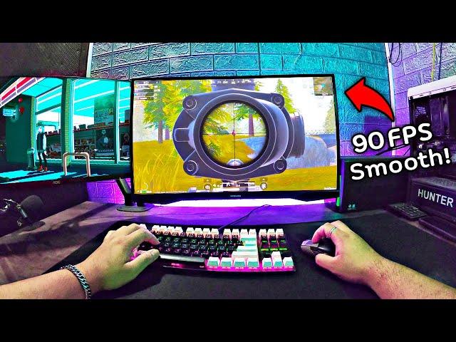 [ASMR] Super Smooth + 90 FPS PUBG MOBILE Emulator Gameloop 64 Bit (POV Gameplay)