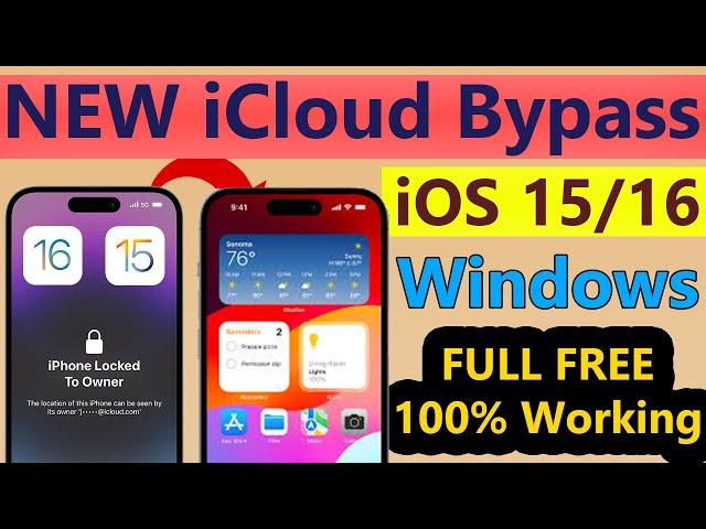 How to iCloud Bypass iPhone | New Bypass Tool Windows Full FREE | iOS 15/16 | iPhone Locked to Owner