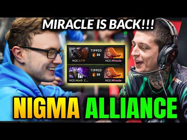 NIGMA vs ALLIANCE Miracle is BACK! Machine Gun Lina