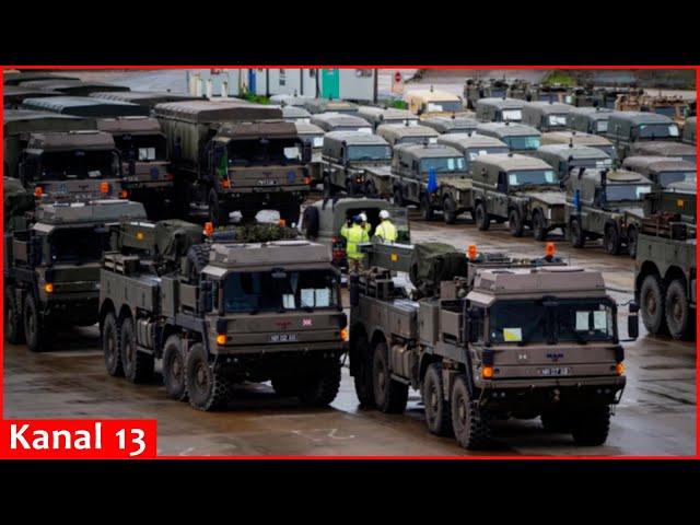 UK prepares for conflict with Putin: Hundreds of army vehicles head to Poland